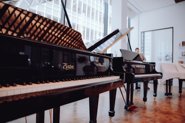 Music class in a school